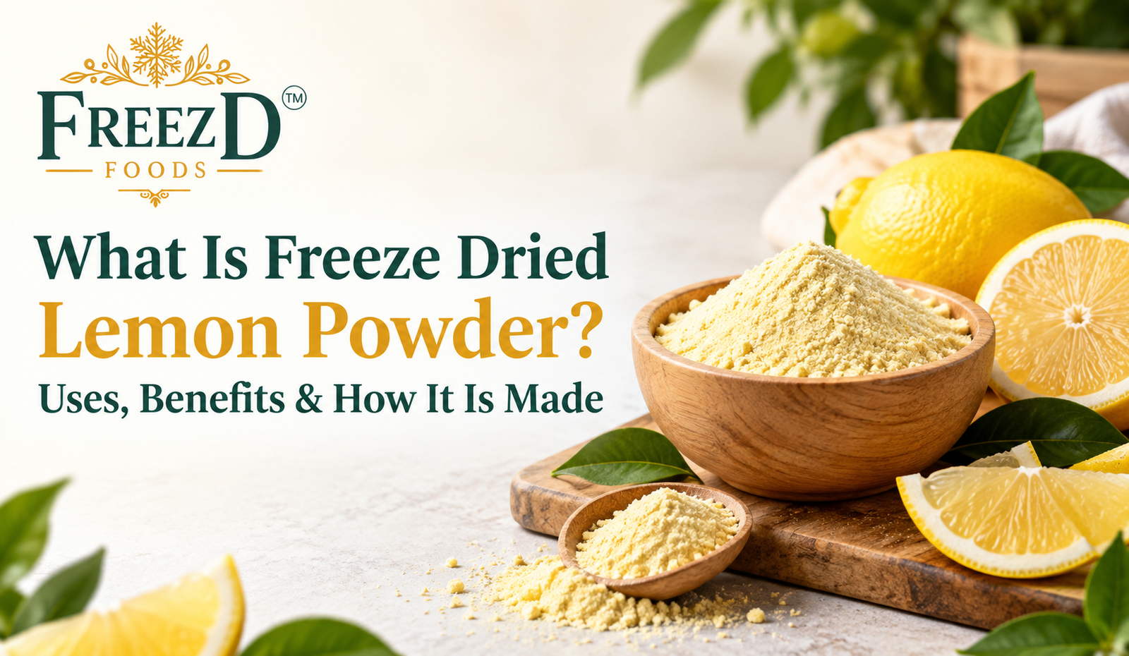What Is Freeze Dried Lemon Powder? Uses, Benefits & How It Is Made